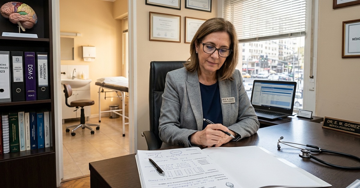 Peritaje psiquiátrico en accidente laboral y comisiones médicas